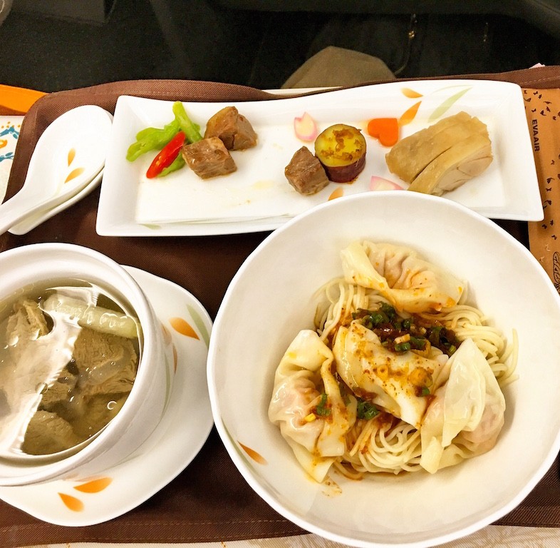 Inflight meals on Eva Air