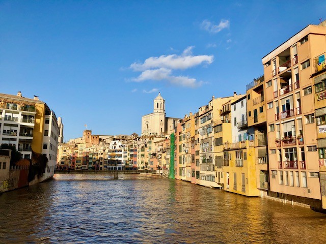 The river through the city of Girona