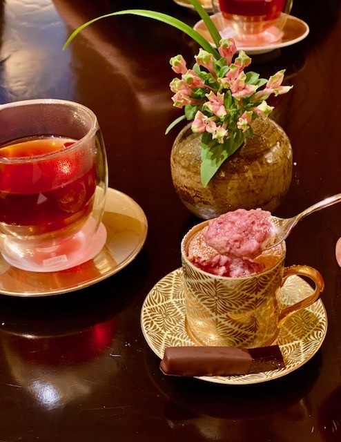 Afternoon tea at the Park Hyatt Kyoto in Japan