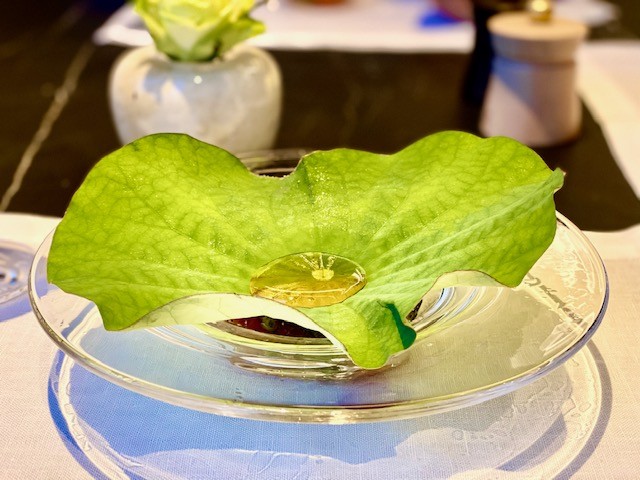 The appetizers for a traditional Japanese dinner at the Mountain Lounge of the Park Hyatt Niseko in Hokkaido