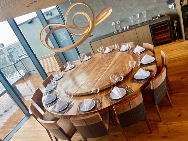 Dining room of Penthouse Unit 888 of Haku Villas