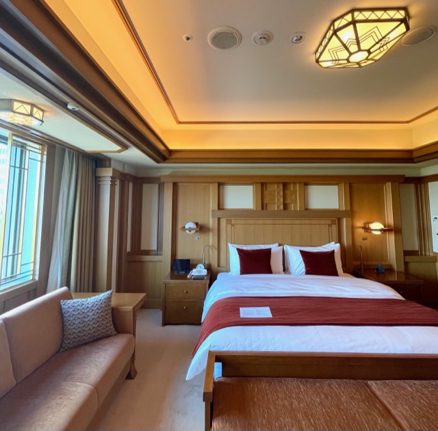 Bedroom of the Frank Lloyd Wright Suite of the Imperial Hotel in Tokyo