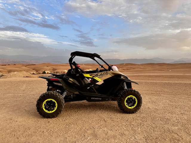 Buggy driving at the Inara Camp in the Agafay Desert