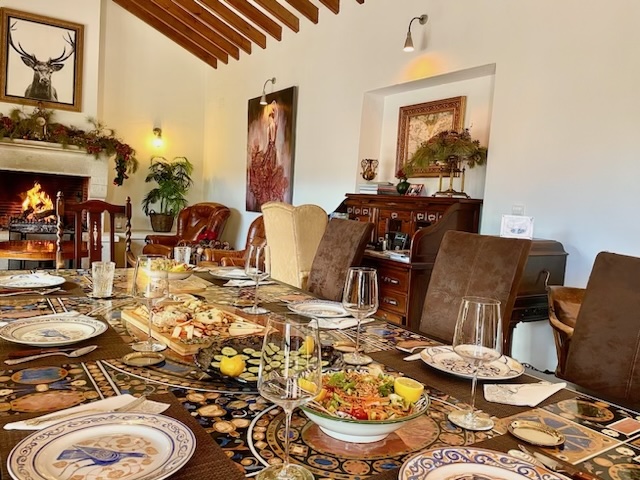 Salon of La Esperanza Granada, a luxury hacienda in Spain