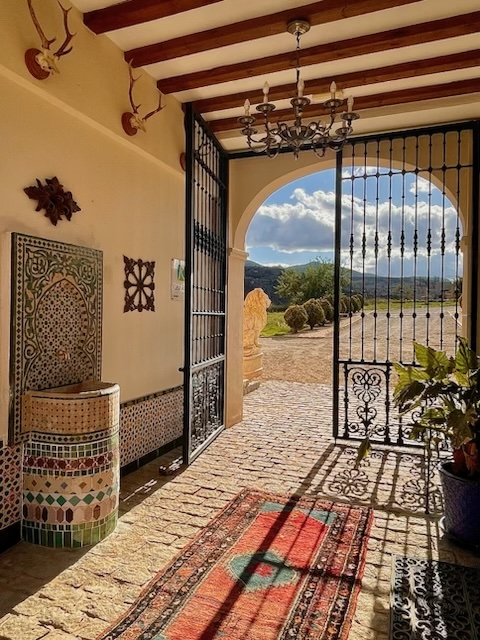 Entrance of La Esperanza Granada, a luxury hacienda in Spain