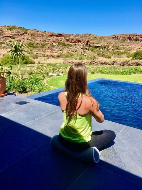 Wellness experience at Bushman's Kloof in South Africa, one of the top nature retreats in the world, includes private yoga lessons. It's a Relais & Chateaux property in the Cederberg Mountains.